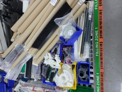 Pallet of assorted Marchesini parts, Code line membrane housings and more