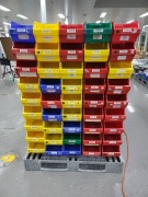 Pallet of Stackable Dexion Max Bin 30 - Approx 100 plastic bins.