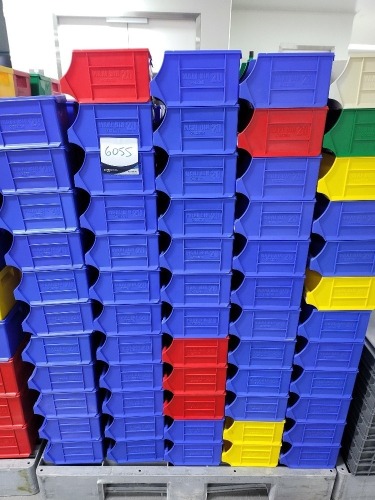 Pallet of Stackable Dexion Max Bin 20 - Approx 350 plastic bins.