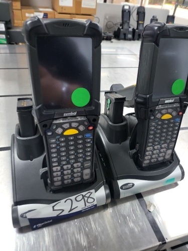 Quantity of 2 x Symbol Hand Held Scanners, Model: MC92NO