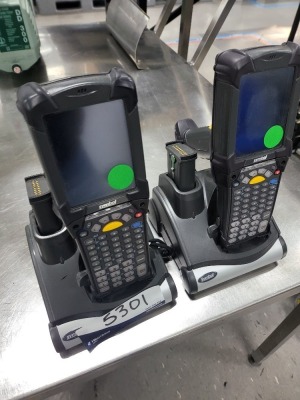 Quantity of 2 x Symbol Hand Held Scanners, Model: MC92NO