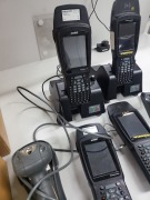 6 Various Hand Scanners and 1 RF scanner with 5 charge bases. - 5