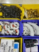 Pallet of NHP SAFE-T circuit breakers, conduit connectors, insectocutor transformer, relay switches, couplings, electrical counters & more - 4