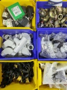 Pallet of conduit connectors, brass couplings, relay switches, circuit breakers - 3