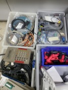 3x Pallet of various cables, connectors, drill bits, hand tools, fuses, plugs & more - 3