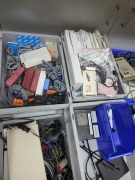 3x Pallet of various cables, connectors, drill bits, hand tools, fuses, plugs & more - 4