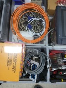 3x Pallet of various cables, connectors, drill bits, hand tools, fuses, plugs & more - 6