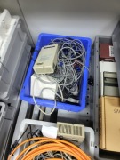 3x Pallet of various cables, connectors, drill bits, hand tools, fuses, plugs & more - 10