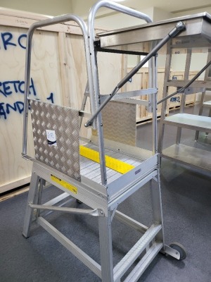 Stockmaster Industrial Platform Ladder 150kg capacity