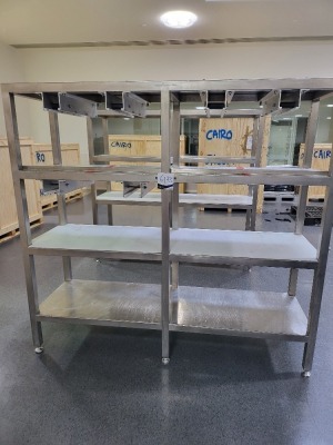 Stainless Steel 3 Tier Bench with 6 legs approx 2000x600x1870H mm