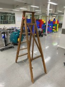 Timber Step Ladder - 3