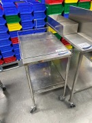 Quantity of 2 x assorted Stainless Steel Trolleys, assorted sizes - 3