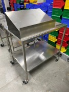 Quantity of 2 x assorted Stainless Steel Trolleys, assorted sizes - 4