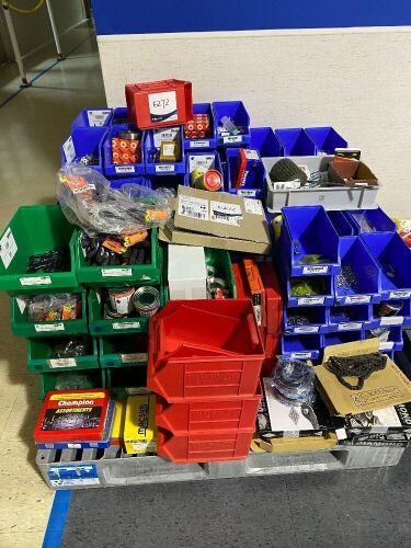 Pallet of Approx 125 Small Parts Bins & More