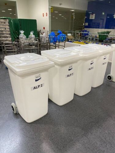 Quantity of 4 Sulo Wheelie Bins