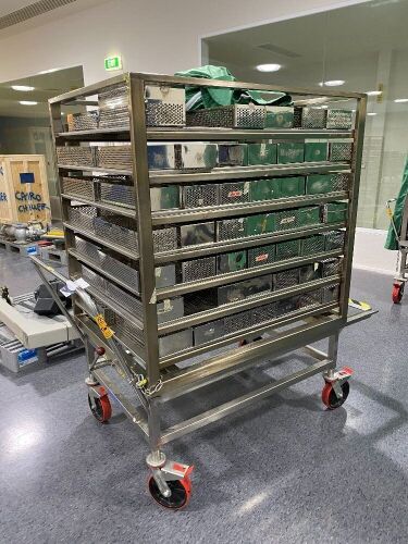 Stainless Steel Autoclave Trolley