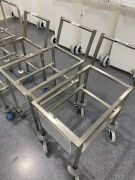 Quantity of 4 Stainless Steel Tub Trolleys - 2