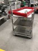 Stainless steel trolley and metal square jig - 2