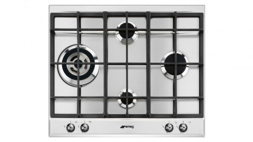 Smeg 600mm 4 Zone Gas Cooktop - Stainless Steel - PA361XGH