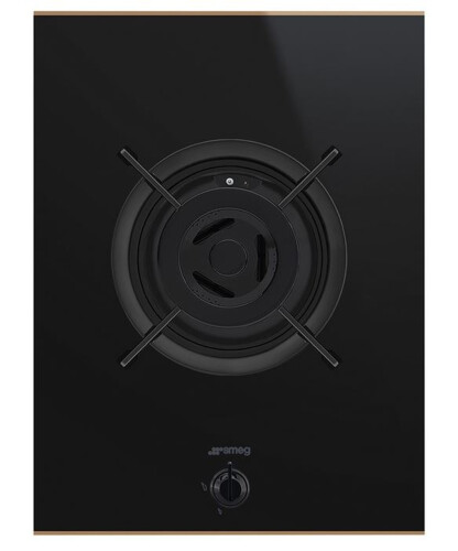 Smeg 380mm Dolce Stil Novo 1 Burner Gas Cooktop with Copper Trim PV631CNRAU