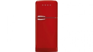 Smeg 467L 50's Style Retro Right Hinge Top Mount Fridge - Red FAB50RRD5AU