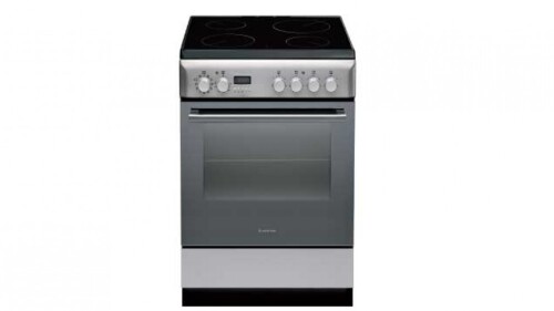 Ariston 600mm Upright Freestanding Cooker - Stainless Steel - A6VMH60XAUS