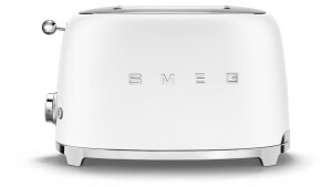 Smeg 50's Retro Style 2 Slice Toaster - White Matte TSF01WHMAU