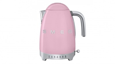 Smeg 50's Retro Style Variable Temperature Electric Kettle - Pink KLF04PKAU