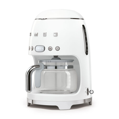 Smeg 50's Retro Style Aesthetic Drip Filter Coffee Machine - White DCF02WHAU