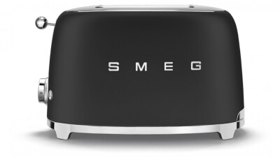 Smeg 50's Retro Style 2 Slice Toaster - Black MatteTSF01BLMAU