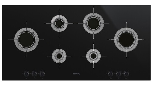 Smeg 1000mm Dolce Stil Novo 6 Burner Blade Flame Gas Cooktop PVL6106CNAU