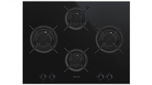 Smeg 650mm Dolce Stil Novo 4 Burner Gas Cooktop with Stainless Steel Trim PV664LCNXAU