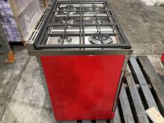 Smeg 900mm Portofino Pyrolytic Freestanding Cooker - Coral Red CPF9GPRA - 5