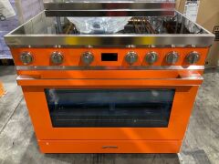 Smeg Portofino 90cm Induction Upright Cooker Orange CPF9IPOR - 2