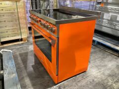 Smeg Portofino 90cm Induction Upright Cooker Orange CPF9IPOR - 3