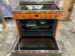 Smeg Portofino 90cm Induction Upright Cooker Orange CPF9IPOR - 7