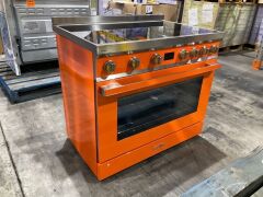 Smeg Portofino 90cm Induction Upright Cooker Orange CPF9IPOR - 9