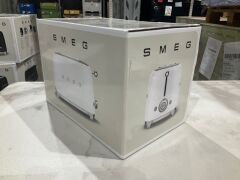 Smeg 50's Retro Style 2 Slice Toaster - White Matte TSF01WHMAU - 3