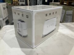 Smeg 50's Retro Style 2 Slice Toaster - White Matte TSF01WHMAU - 6