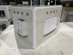 Smeg 50's Retro Style 2 Slice Toaster - White Matte TSF01WHMAU - 6