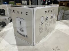 Smeg 50's Retro Style 2 Slice Toaster - White Matte TSF01WHMAU - 8