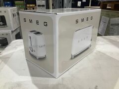 Smeg 50's Retro Style 2 Slice Toaster - White Matte TSF01WHMAU - 6