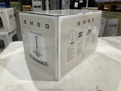 Smeg 50's Retro Style 2 Slice Toaster - White Matte TSF01WHMAU - 8