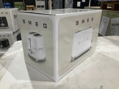 Smeg 50's Retro Style 2 Slice Toaster - White Matte TSF01WHMAU - 5