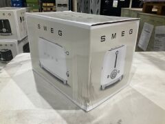 Smeg 50's Retro Style 2 Slice Toaster - White Matte TSF01WHMAU - 3