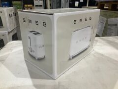 Smeg 50's Retro Style 2 Slice Toaster - White Matte TSF01WHMAU - 6