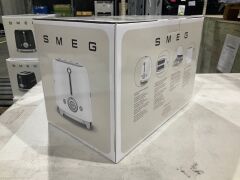 Smeg 50's Retro Style 2 Slice Toaster - White Matte TSF01WHMAU - 4