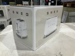 Smeg 50's Retro Style 2 Slice Toaster - White Matte TSF01WHMAU - 6