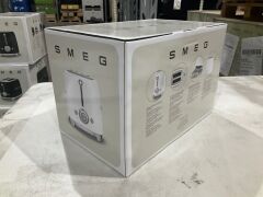 Smeg 50's Retro Style 2 Slice Toaster - White Matte TSF01WHMAU - 8