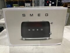 Smeg 50's Retro Style 2 Slice Toaster - Black Matte TSF01BLMAU - 2